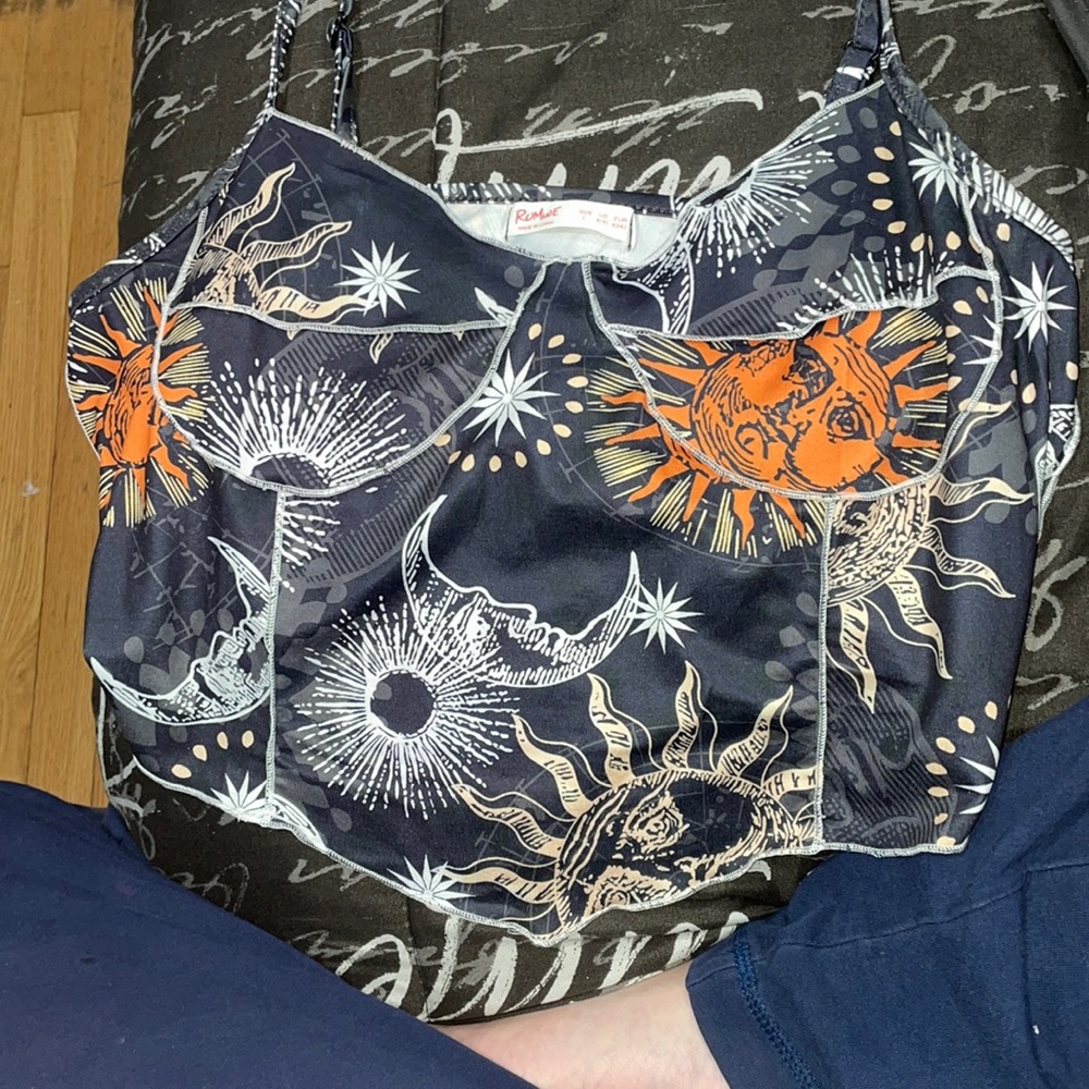 Sun and moon earth  tank  top